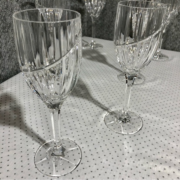 Cut Glass Wine Glasses - Picture 3 of 10